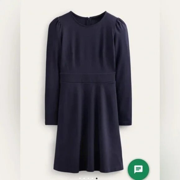 Boden Sabrina Ponte Dress in Navy Size 2 - Picture 2 of 7